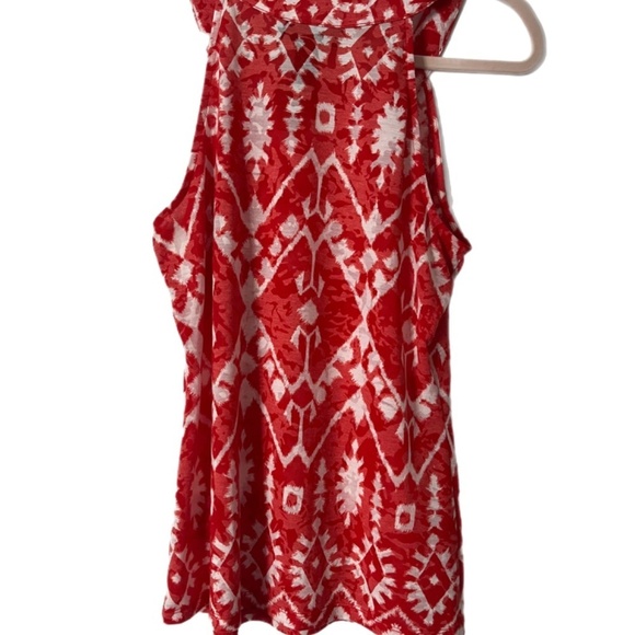 NWT INC beaded Red Classy Tank beach weekend top conservative - Picture 3 of 5